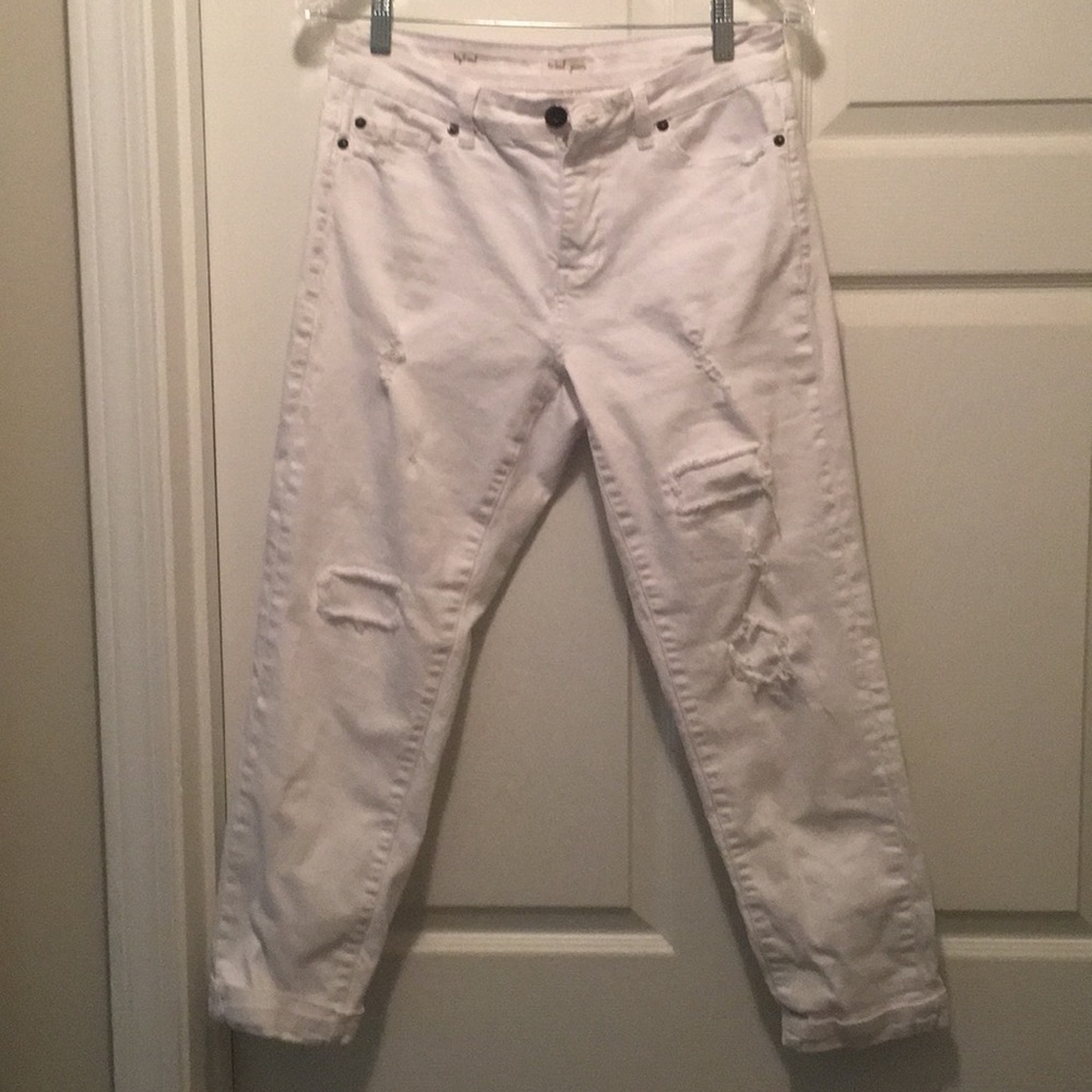 Tribal Boyfriend Cropped Denim Jeans